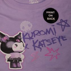 Katseye x Kuromi purple shirt