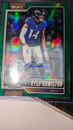 Kyle Hamilton Topps Certified Autograph Football Card