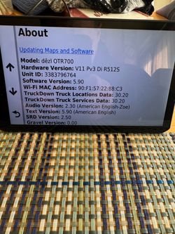 Garmin dezl otr700 7imch dipsplay