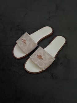 White Coach sandals