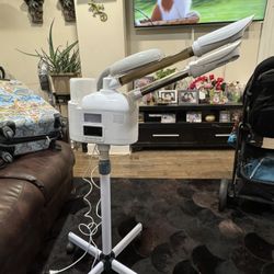 Facial Steamers Professional 3 in 1 Facial Steamer with 5X Magnifying Lamp, Upgrade PTC Heating, Hot/Cool Mist Steamer for Home Salon Spa Beauty