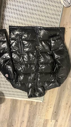 Moncler Black Glossy Puffer Jacket