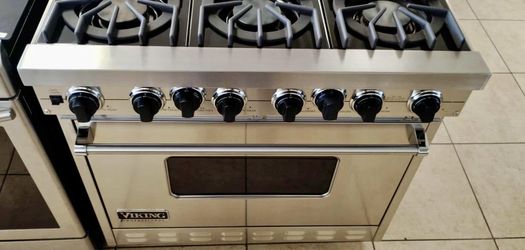 Viking 36” Dual Fuel Range 6 Burners  Stainless Steel 