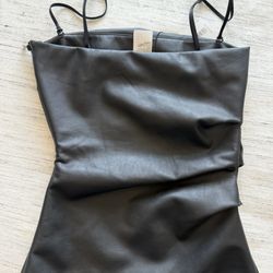 Wolford Faux Leather Bustier