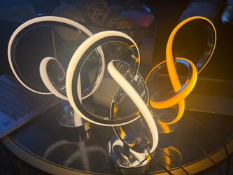 Led end table decor