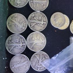 Walking  liberty half dollars