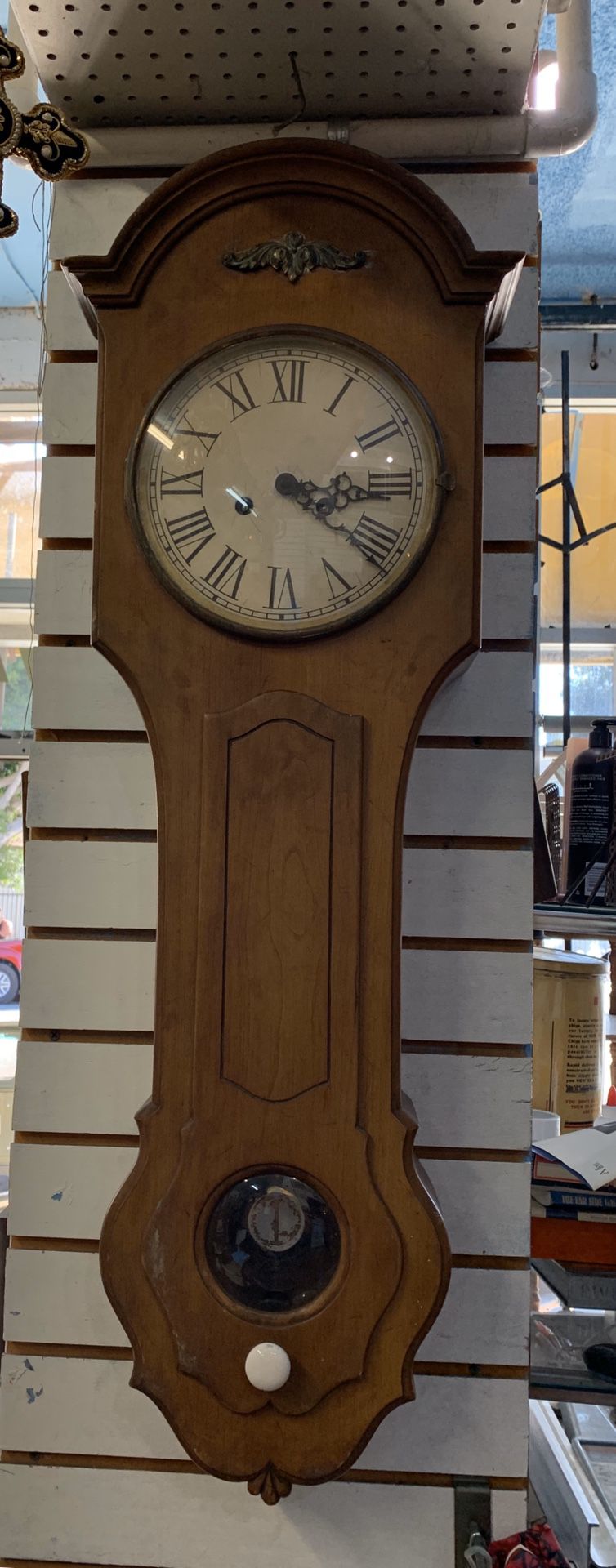 Antique Vintage Wooden Wall Clock