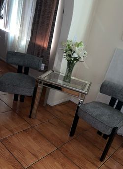 2 modern chairs