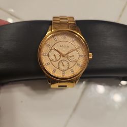 Fossil Modern Sophisticated Multifunction Rose Gold Tone Stainless Steel Watch