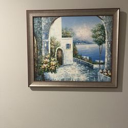 House By The Sea Painting 