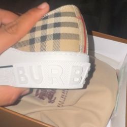 burberry check sneakers