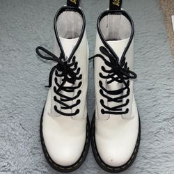 Doc Martens Boots White W Size 7