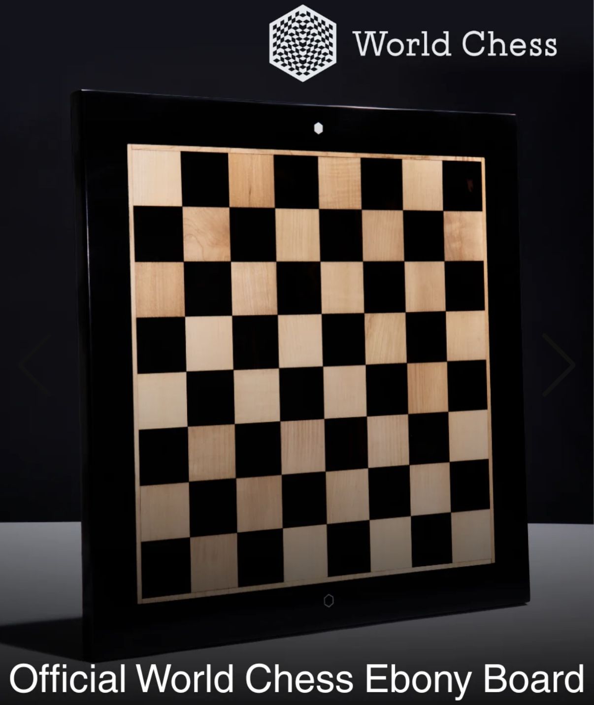 Official World Chess Ebony Chess Board ($400 Retail)
