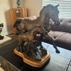Lorenzo Ghiglieri "First Jump" Large Bronze Horse Mare Statue Sculpture # 60