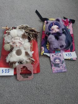 My little pony skullpanda & Have a good run keychain plushies.