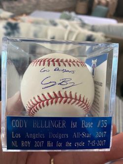 CODY BELLINGER SIGNED AUTOGRAPHED MLB BASEBALL YANKEES DODGERS MVP PSA AUTHENTICATION