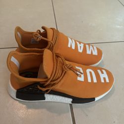 Adidas NMD R1 Pharrell HU Hue Man Human Race Tangerine Orange