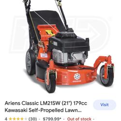 Ariel’s Self Propelled Mower