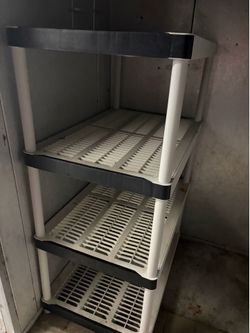 Storage rack shelves