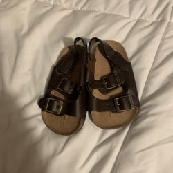 baby leather sandals size 6-12 months