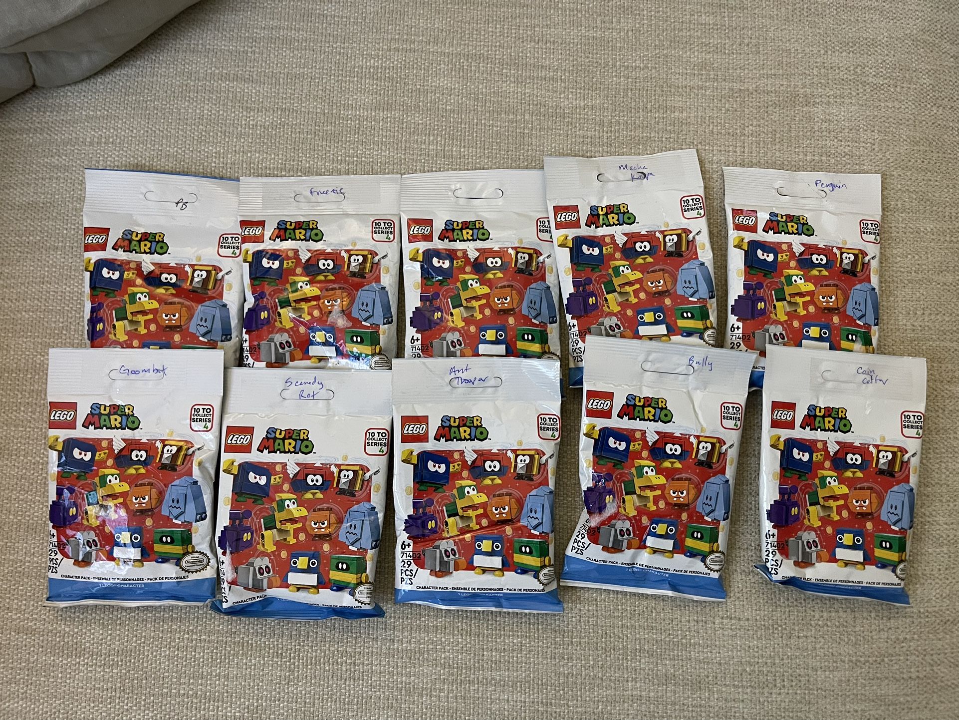 Lego 71402 Super Mario Series 4 Complete Set Of 10