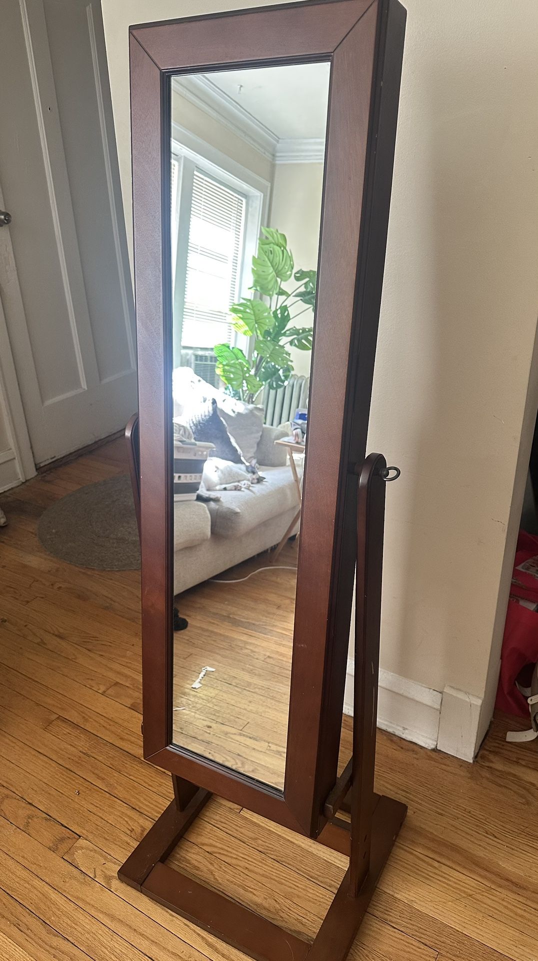 Standing Mirror Jewelry Armoire