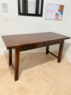 Real Wood Desk / Table with Drawers – Excellent Condition