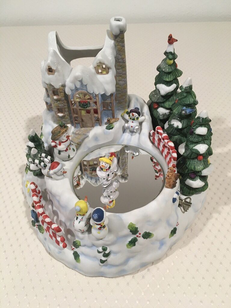 PartyLite Snowbell Snowman Ice Skater