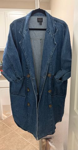 Forever 21 Denim Trench Coat