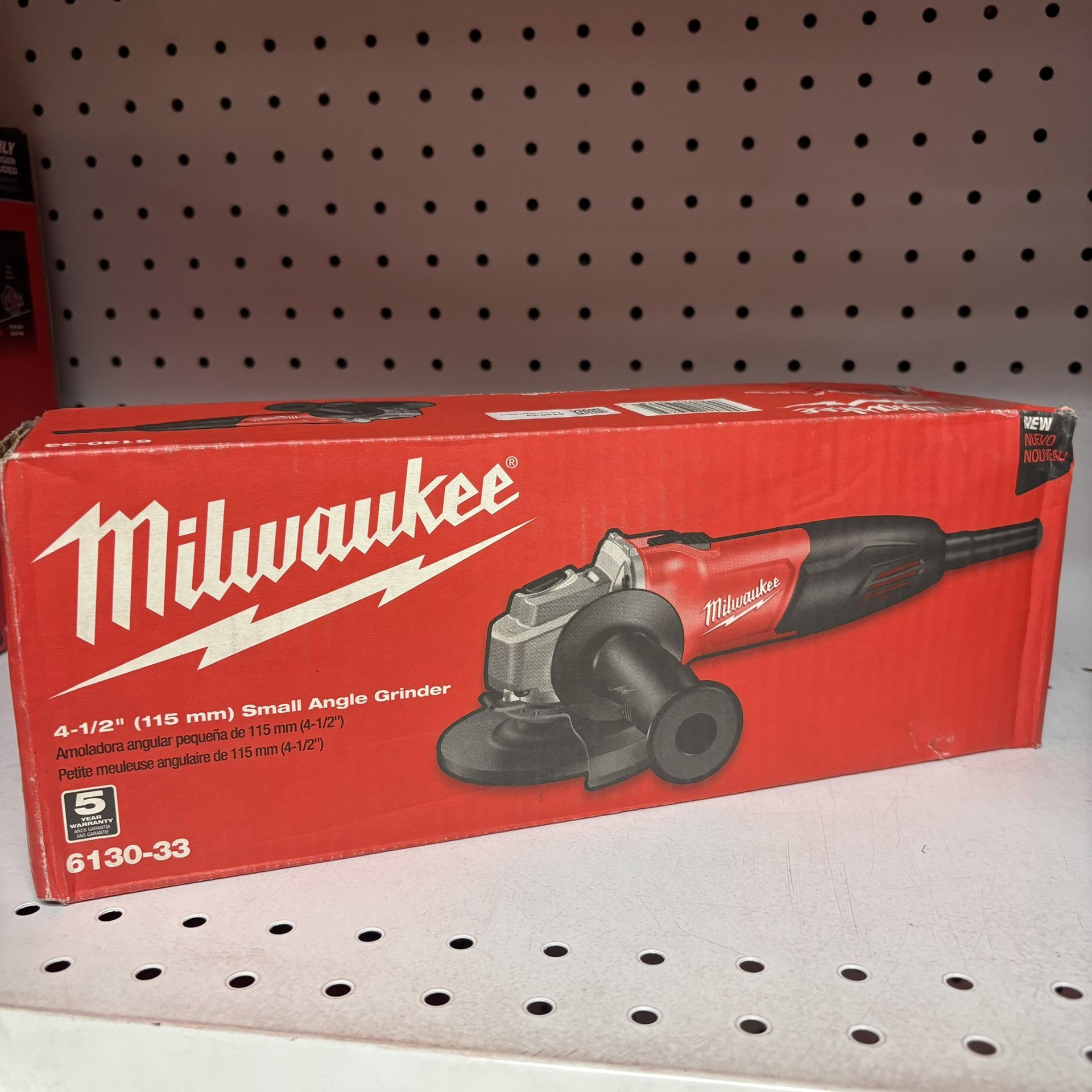 Milwaukee New 41/2” Grinder