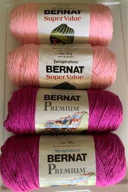 4 Lot Yarn Bernat crochet knit
