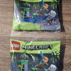 2x NEW LEGO Minecraft: The Lush Cave Fight (30705) -Polybags