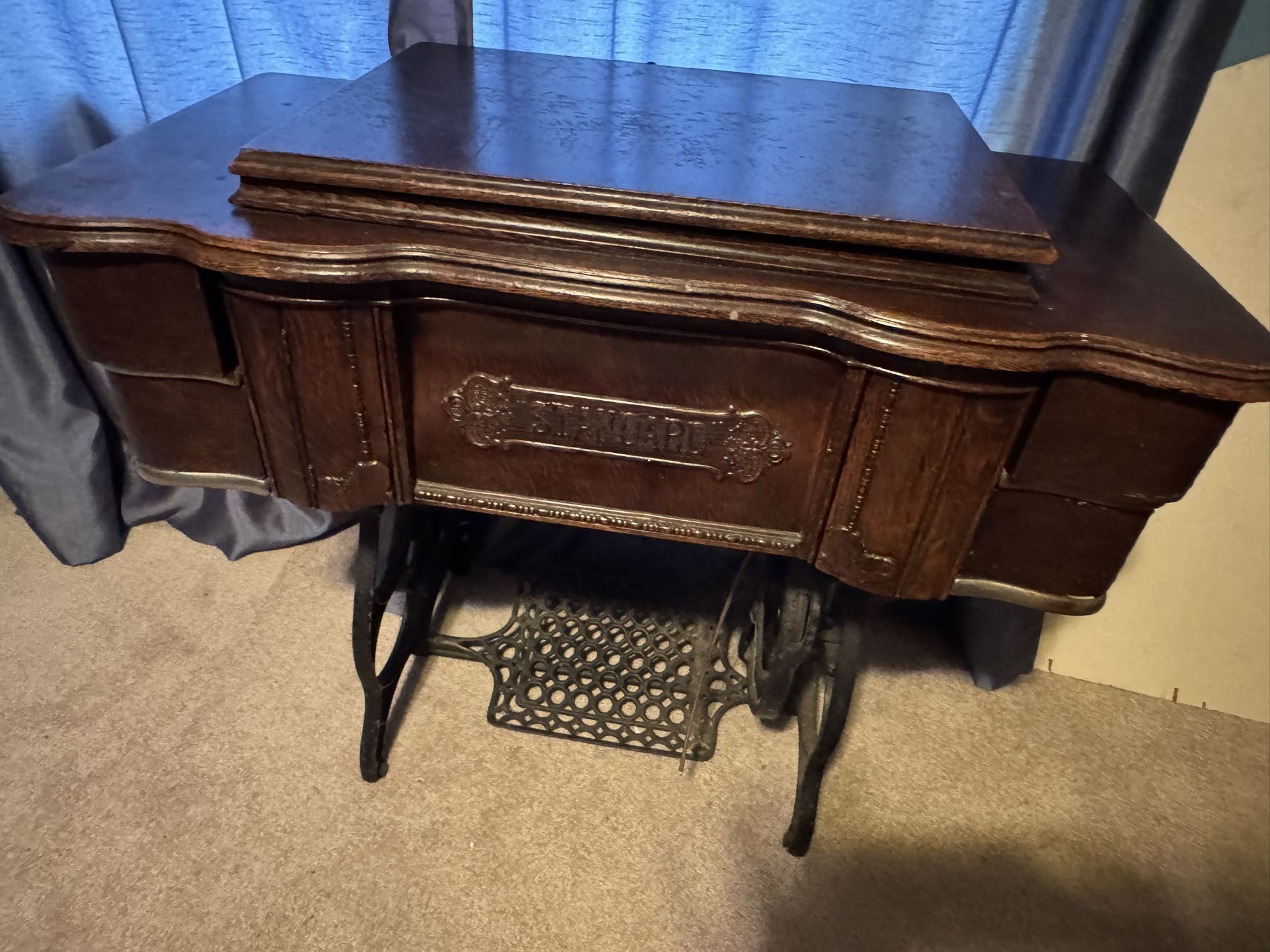 Antique Standard Sewing Cabinet – 35"W x 17"D x 30"H