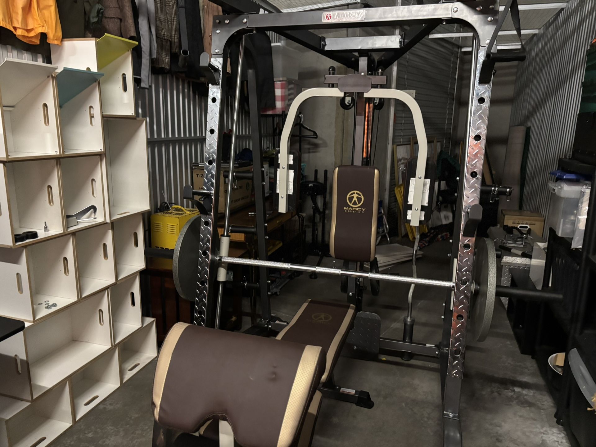 Marcy Diamond Elite Smith Machine – Full Home Gym Setup + Weights – Excellent Condition!