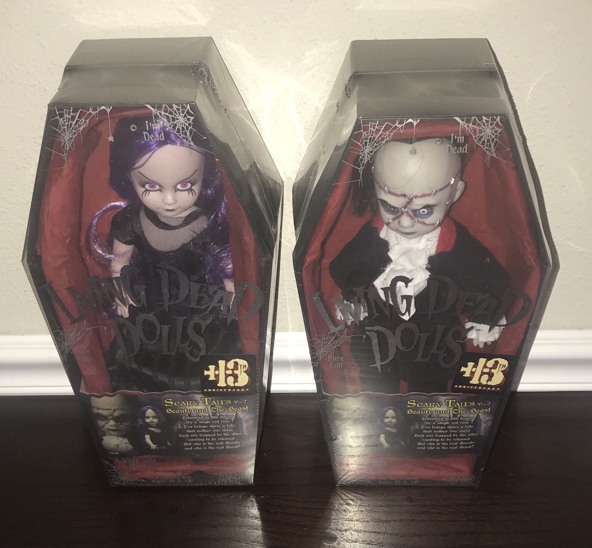 New Living Dead Doll Beauty and the Beast just $75 for both