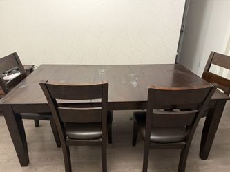 Dining Table - 4 Chairs and 1 Bench