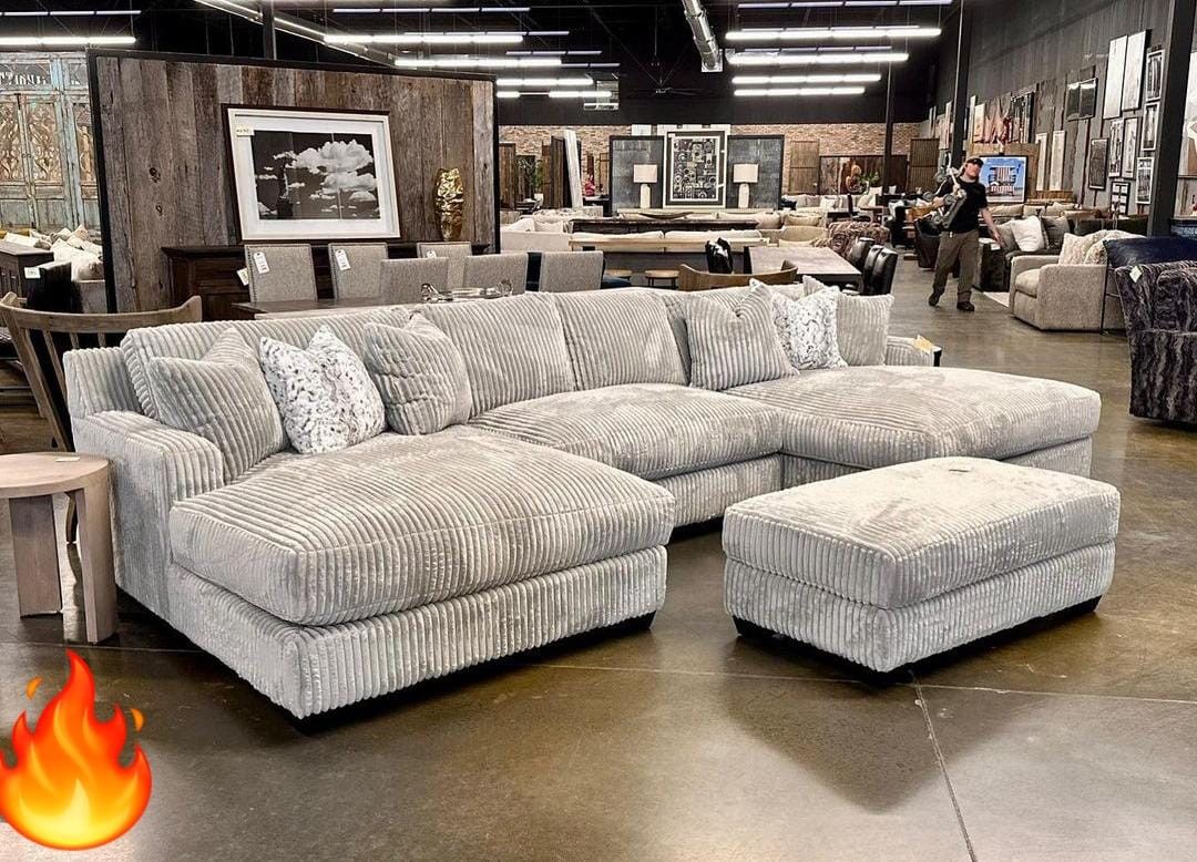 Double Chaise Cloud Comfy Sectional Sofa 