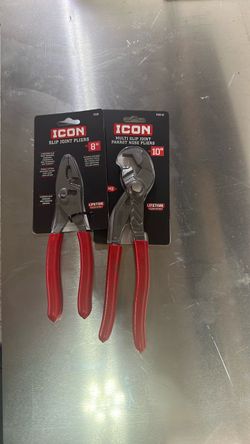 ICON Slip joint pliers and parrot nose pliers