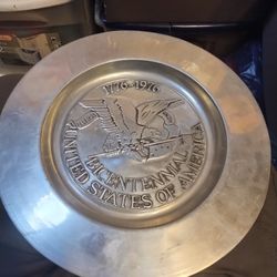 Bicentennial Metal Commemorative Plate