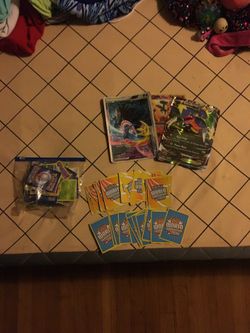 Old Pokémon cards and world championships cards and big cards