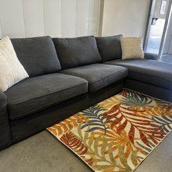 DARK GRAY SECTIONAL COUCH W/ FREE DELIVERY 