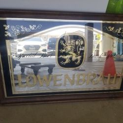 Lowenbrau beer mirror