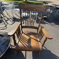 German Antique Rocking Chair 