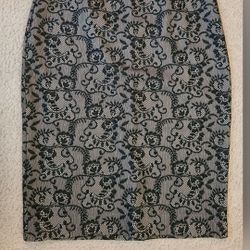 Formal Lace Pencil Skirt 