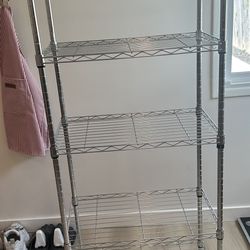 Amazon Basics 5-Tier Adjustable Steel Wire Rack - Like New
