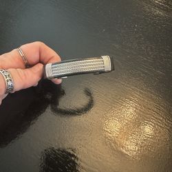 Leather And Sterling Silver Unisex Bracelet 