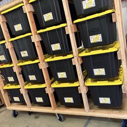 4 High × 5 Wide Mobile Bin Storage Shelf
