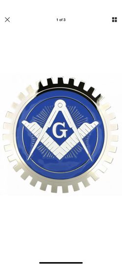 Mason car grill emblem