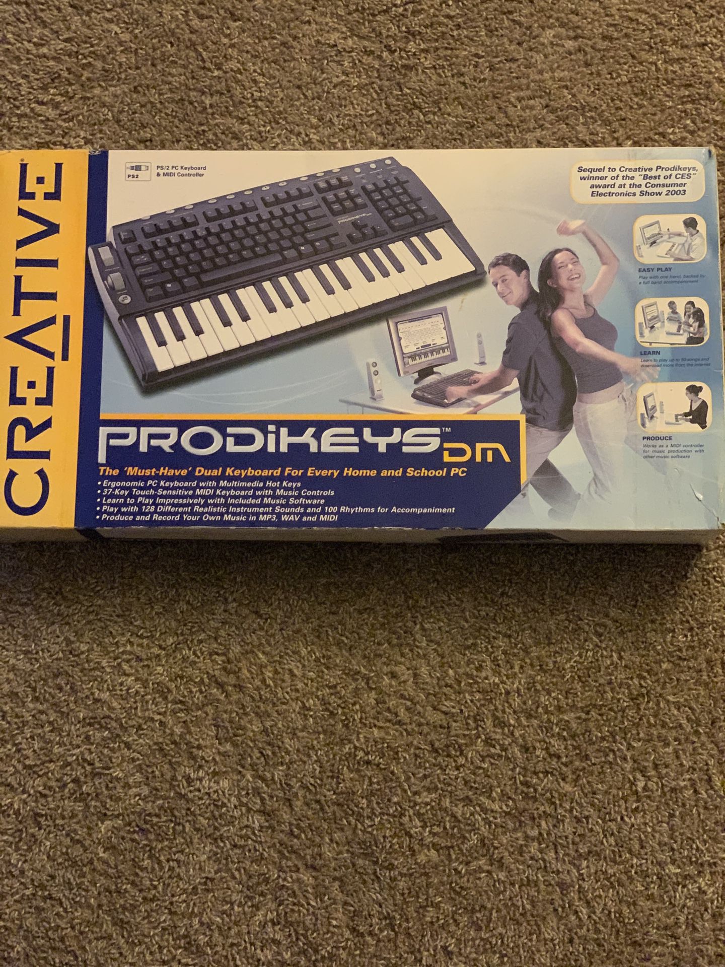 Prodikeys DM musical keyboard and regular keyboard