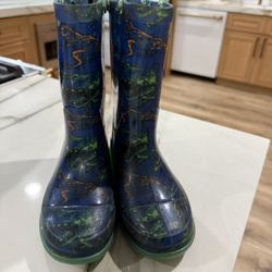 Boys Rain Boots Child Size 11 Dinosaur 